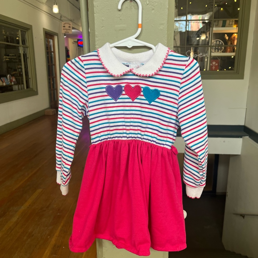 Vintage 80s Healthtex cotton knit dress 4T
